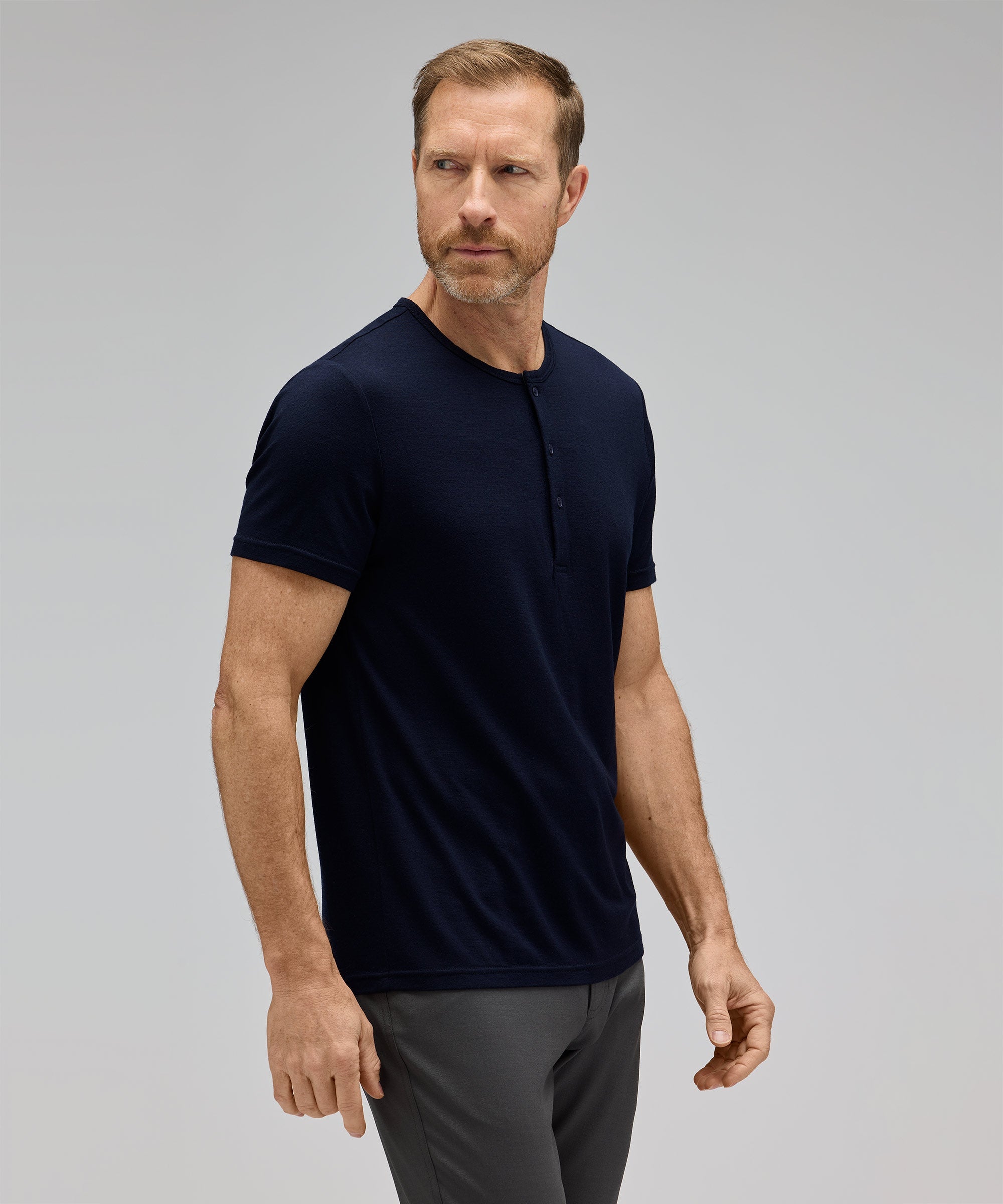 Men's Merino Short Sleeve Henley
