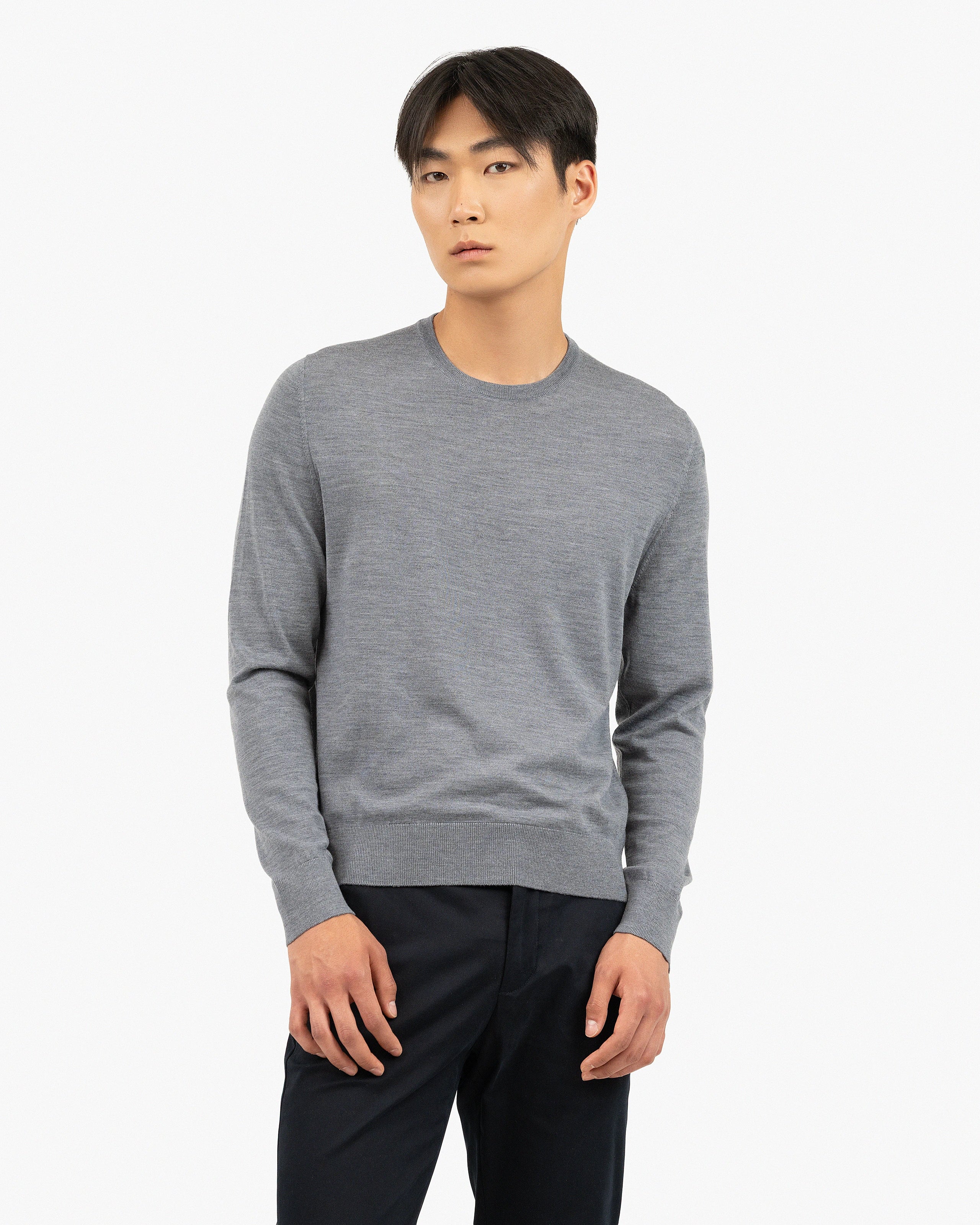 Men's Belmond Crew Neck Sweater - Grey