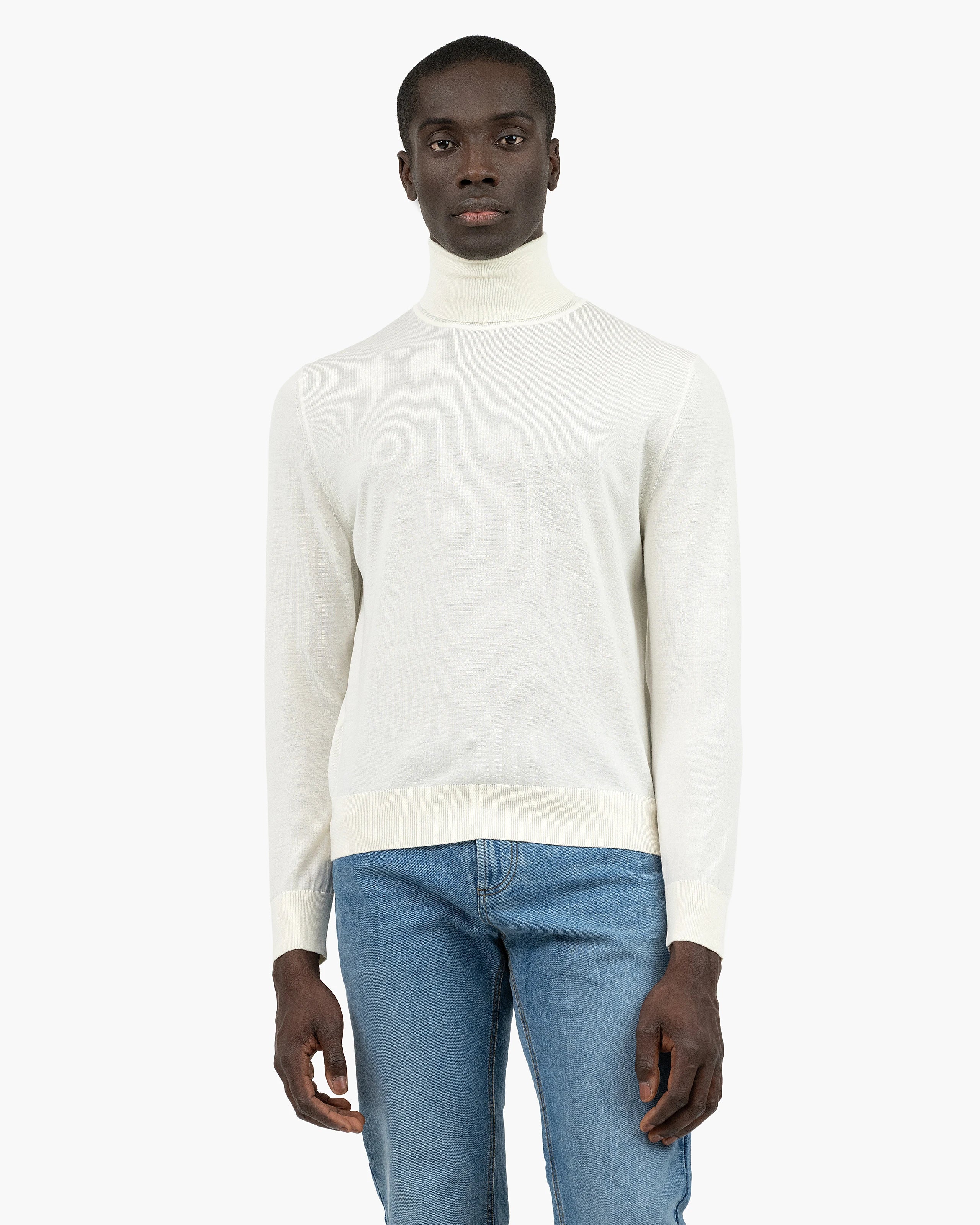 Men's Belmond Turtleneck Sweater - White