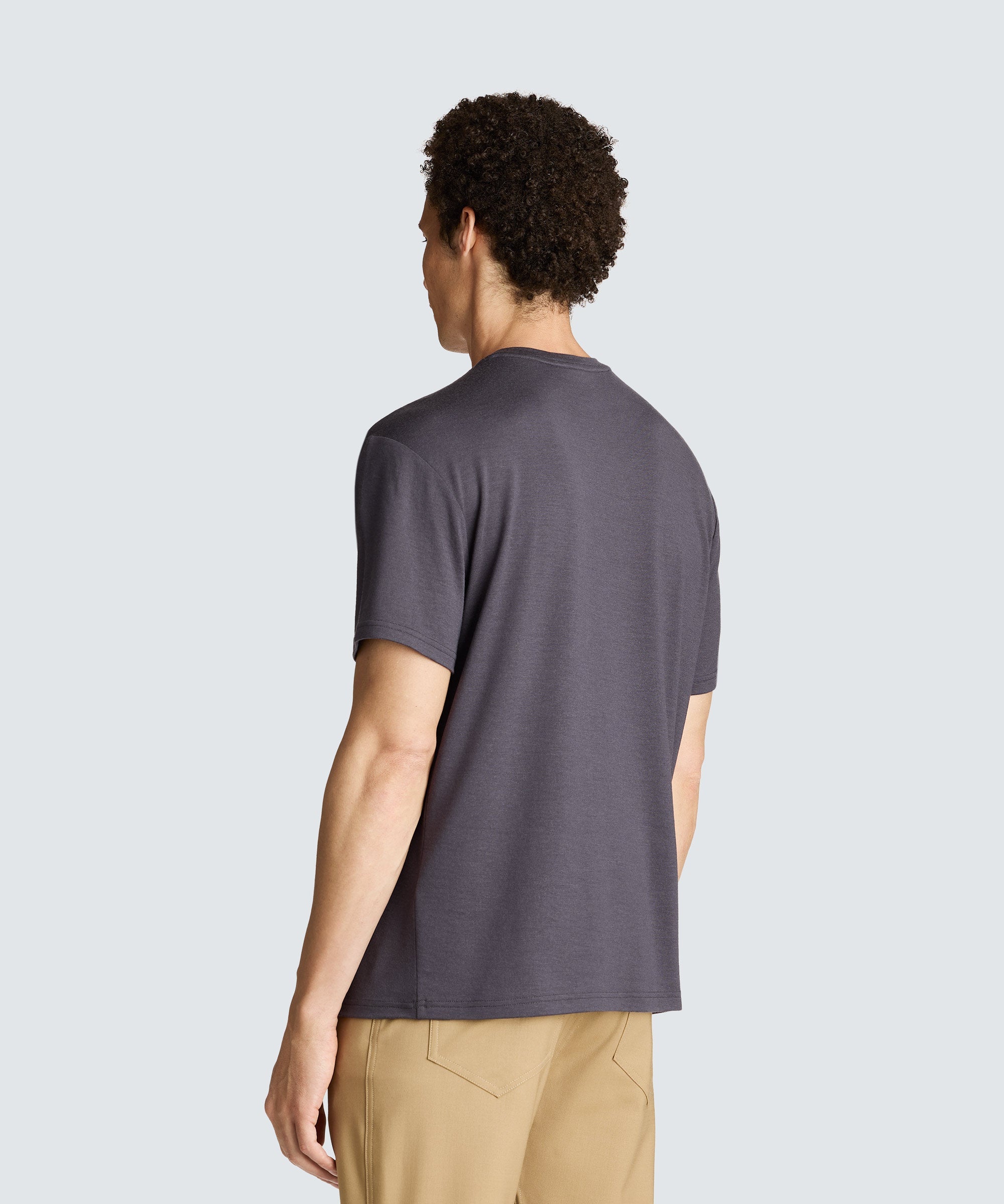 Men's Relaxed Merino Crew Neck T-Shirt