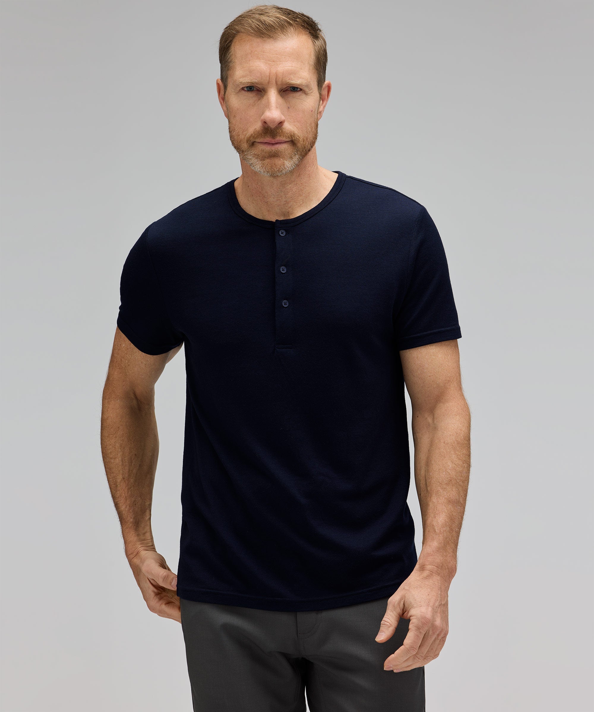 Men's Merino Short Sleeve Henley