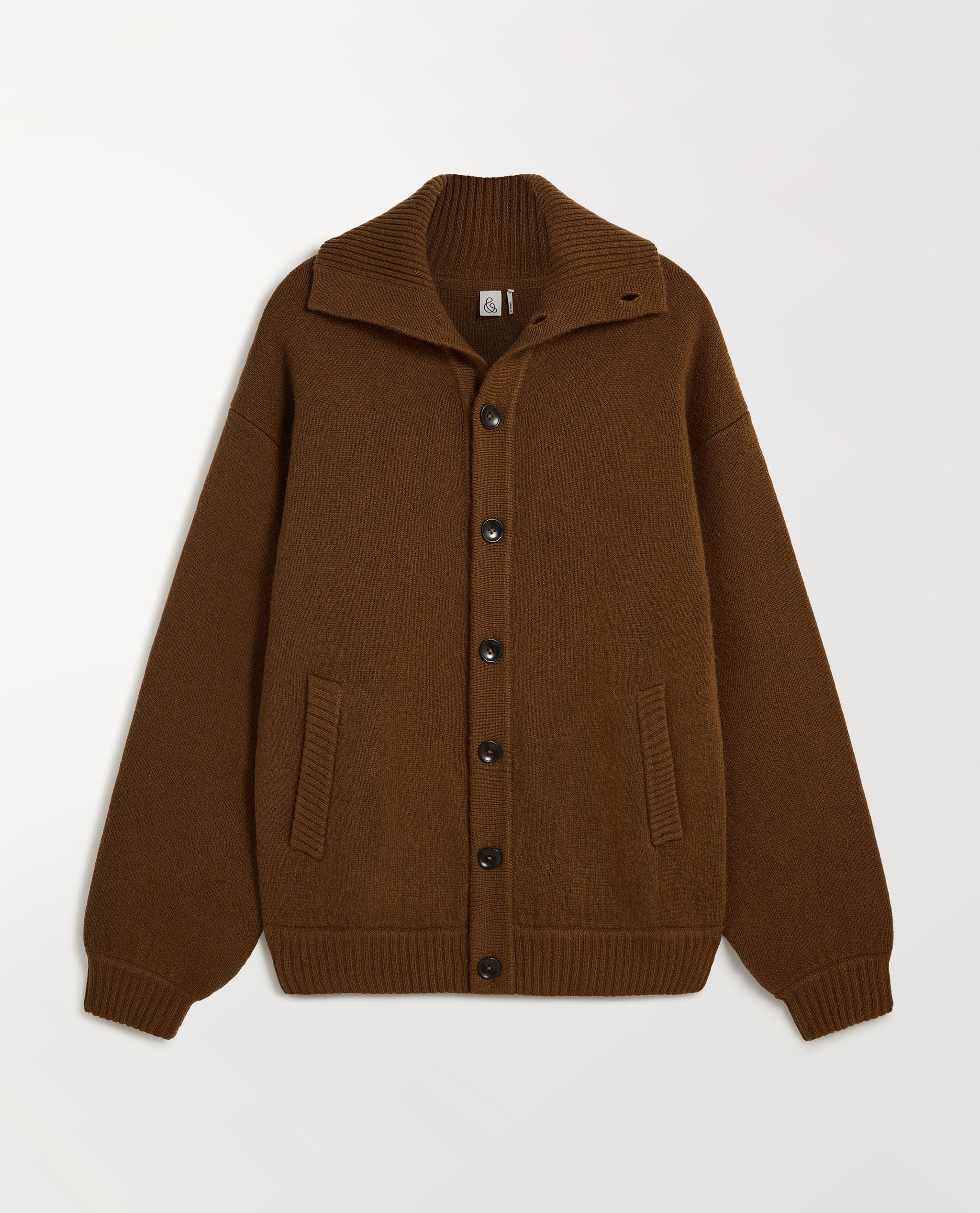 Men's Cashmere Merino Buttoned Cardigan - Burl