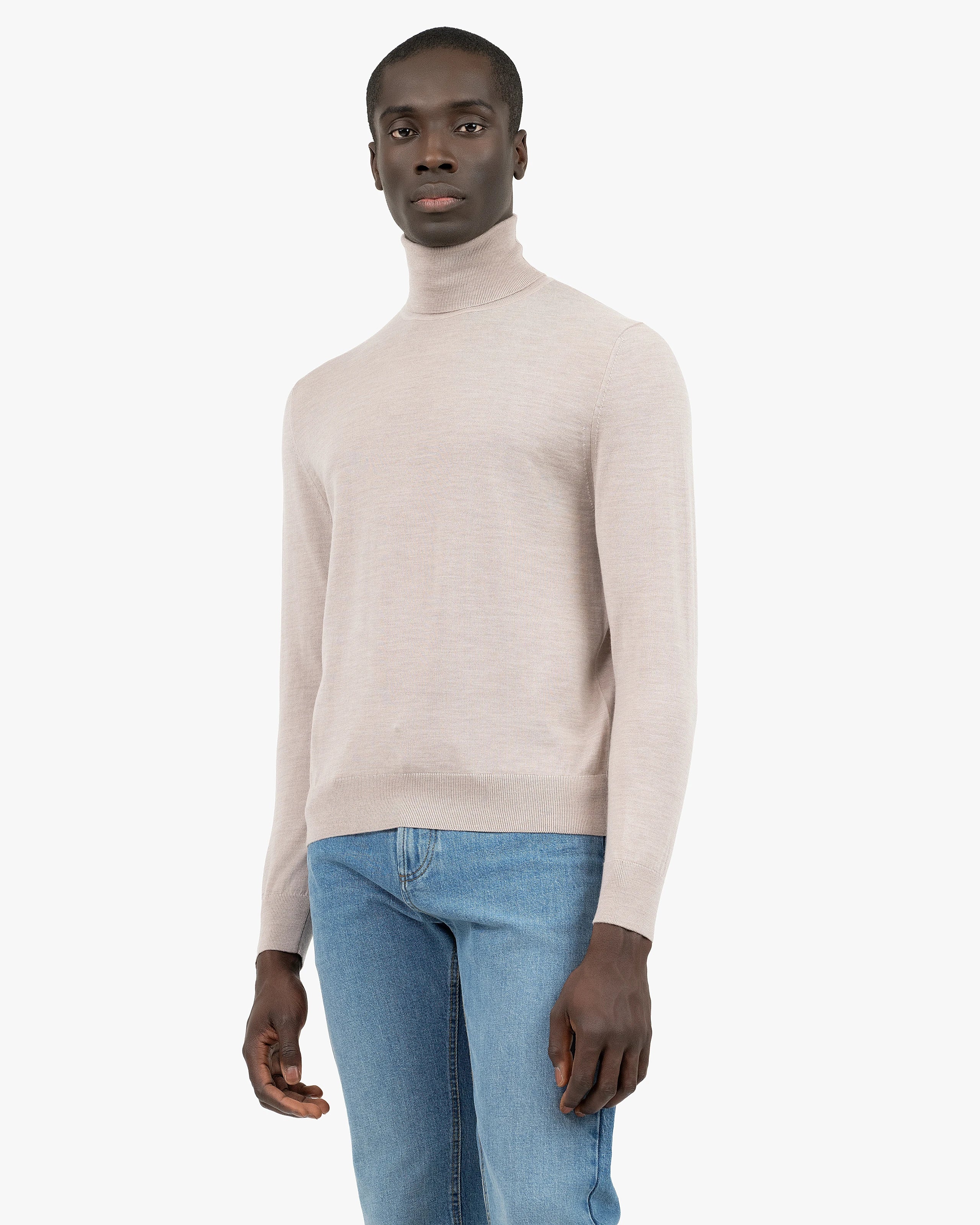 Men's Belmond Turtleneck Sweater - Beige