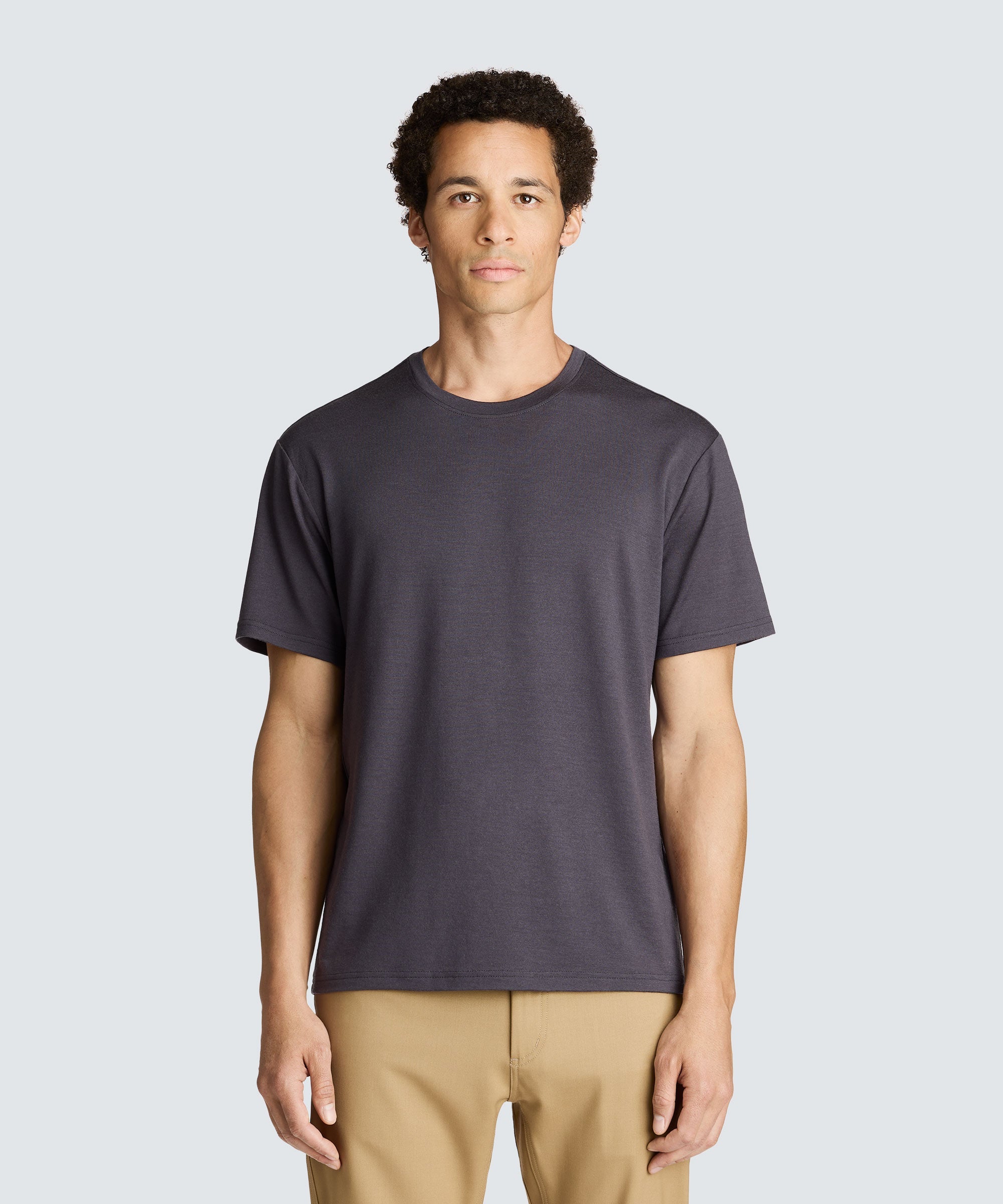 Men's Relaxed Merino Crew Neck T-Shirt